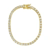 Adornia Men's Tennis Bracelet Gold In Yellow