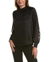 NICOLE MILLER TATE LUREX STRIPE TOP