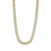 Adornia Men's 22" 10mm Cuban Edge Chain With Cz Gold In Yellow