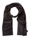 LANVIN LANVIN INTARSIA KNIT LOGO WOOL SCARF