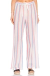 SOLID & STRIPED DRAWCORD PANTS IN MULTI