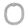 Adornia Men's 10mm Cuban Edge Chain With Cz Silver In Silver