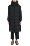 The Recycled Planet Company Water Resistant Hooded Down Coat In Black