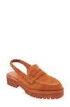 Andre Assous Women's Rita Almond Toe Patent Slingback Loafers In Ginger Bread