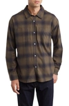 Frame Plaid Cotton-flannel Shirt In Green