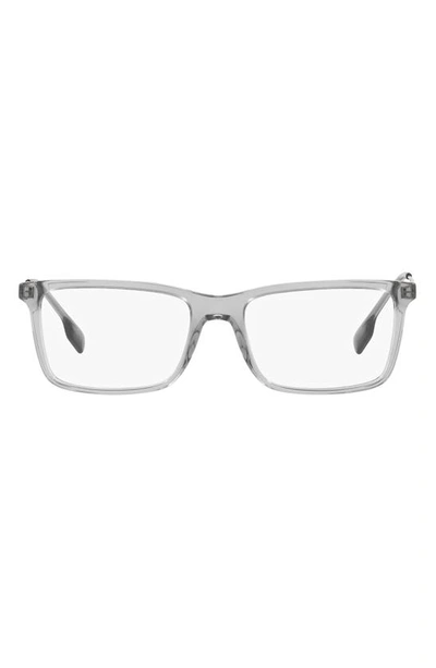 Burberry Harrington 55mm Rectangular Optical Glasses In Grey