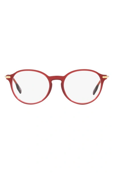 Burberry Alisson 51mm Phantos Optical Glasses In Bordeaux