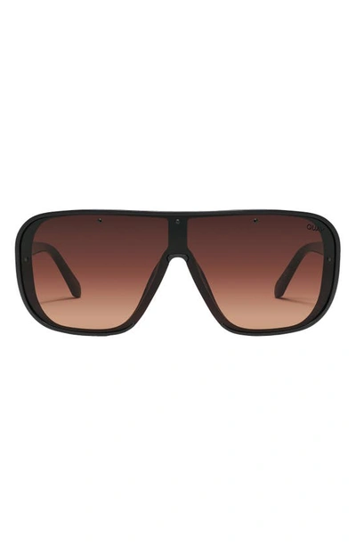 NEW! Quay CENTER STAGE blk/chocolate paprika Unisex Sunglasses NEW QUAY Australia CENTER STAGE Black Frame Chocolate  main image 4