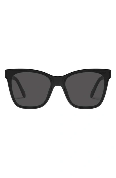 Quay After Party 51mm Square Sunglasses In Black,black