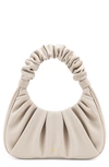 Jw Pei Gabbi Ruched Faux Leather Hobo In Ivory