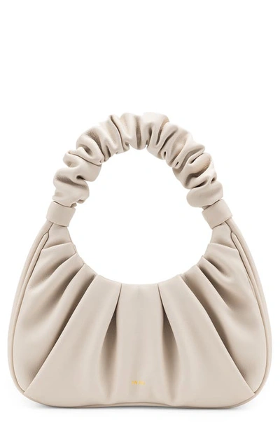 Jw Pei Gabbi Ruched Faux Leather Hobo In Ivory