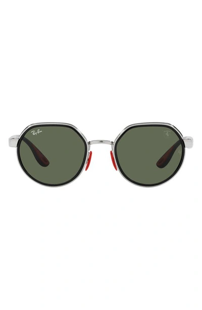 Ray Ban Rb3703m Scuderia Ferrari Collection Irregular Sunglasses In Metallic