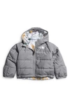 The North Face Babies' Perrito Reversible Water Repellent Recycled Polyester Jacket In Meld Grey