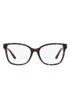 Tory Burch 55mm Oval Optical Glasses In Dark Tort