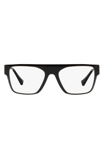 VERSACE 55MM RECANGULAR OPTICAL GLASSES