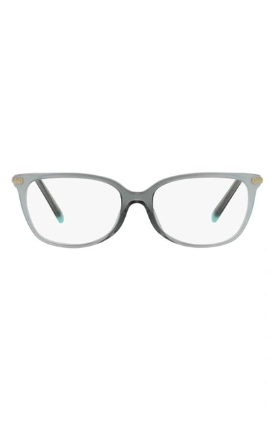 Tiffany & Co 54mm Rectangular Optical Glasses In Green Gradient