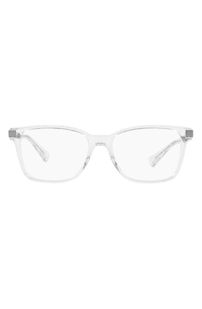 Versace 53mm Square Optical Glasses In Crystal