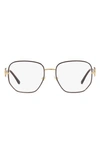 Versace 54mm Irregular Square Optical Glasses In Bordeaux