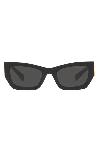 MIU MIU MIU MIU 53MM RECTANGULAR SUNGLASSES
