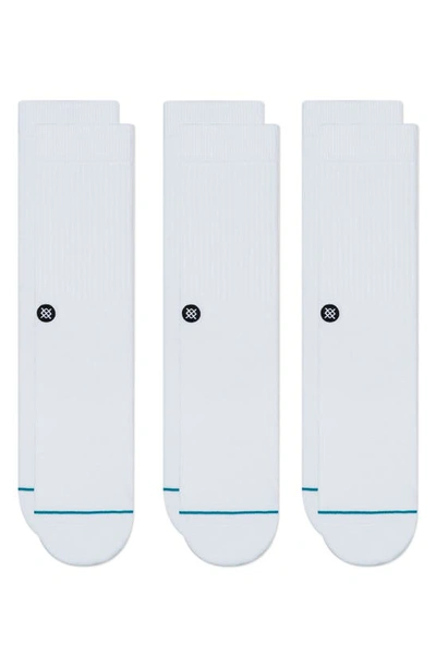 Stance Icon 3-pack Socks In White