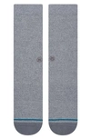 Stance Icon 3-pack Socks In Grey Heather