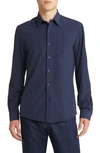 NORDSTROM SOLID BUTTON-UP SHIRT