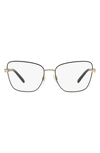 DOLCE & GABBANA 55MM BUTTERFLY OPTICAL GLASSES