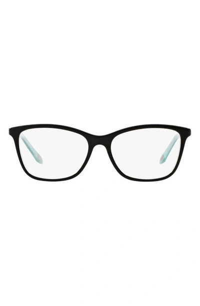 Tiffany & Co 53mm Optical Glasses In Black Blue