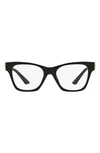 Versace 52mm Irregular Optical Glasses In Black
