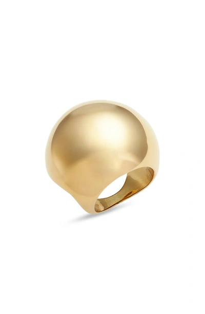 Jenny Bird Supernova Signet Ring In High Polish Gold