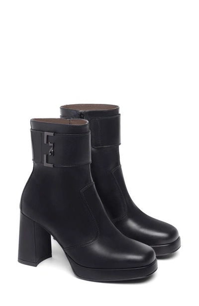 Nerogiardini Platform Bootie In Black