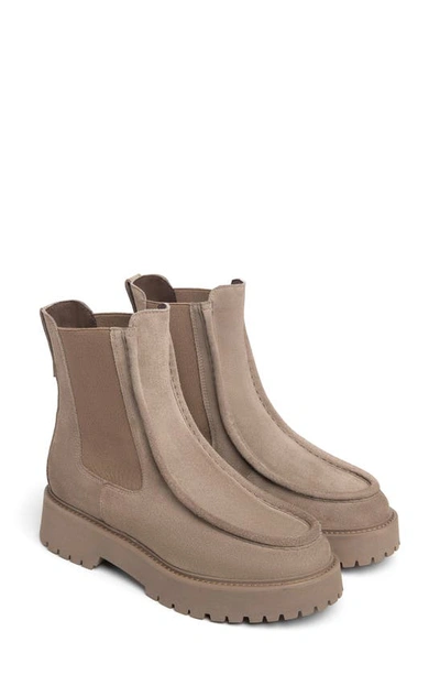 Nerogiardini Lug Sole Chelsea Boot In Taupe