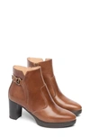 Nerogiardini Platform Bootie In Cognac