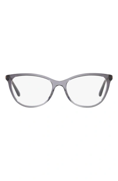 Dolce & Gabbana 54mm Butterfly Optical Glasses In Grey