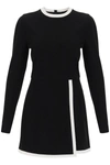 Msgm Playsuit With Contrasting Detailing In Black, White
