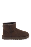 Ugg Dark Brown Classic Mini Boots In Brown