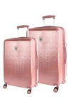 VINCE CAMUTO SET OF TWO AYDEN HARDSHELL SPINNER SUITCASE