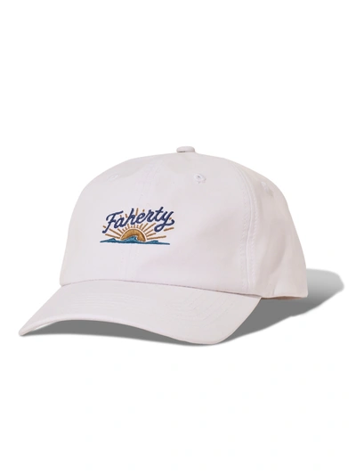Faherty All Day Baseball Hat In Pure White
