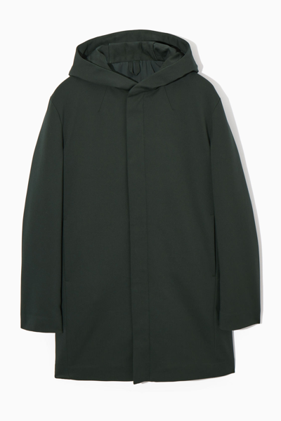Cos Hooded Padded Parka In Black