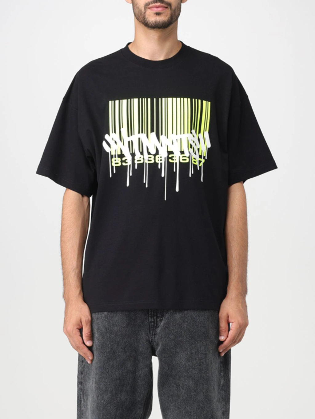 Vtmnts Graffiti Big Scanner T-shirt Black | ModeSens