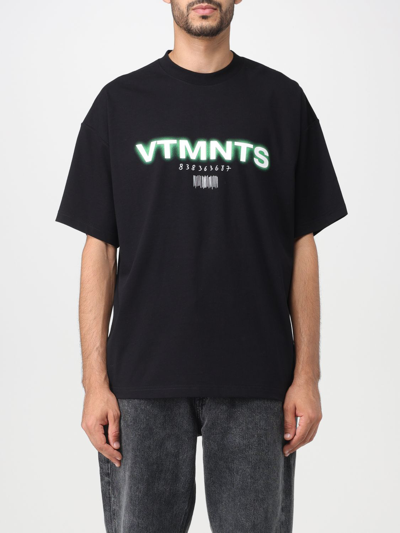 Vtmnts T恤  男士 颜色 黑色 In Black