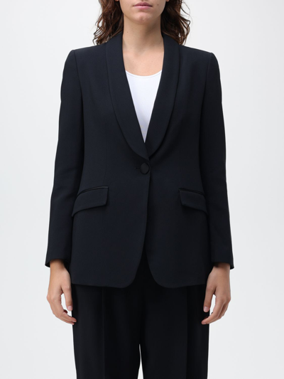 Emporio Armani Single-breasted Blazer Jacket In Black