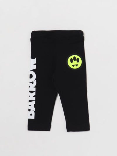 Barrow Babies' Logo-print Cotton Track Pants In Black