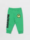 Barrow Logo-print Cotton Track Pants In Green