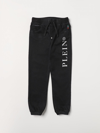 PHILIPP PLEIN PANTS PHILIPP PLEIN KIDS COLOR BLACK,E74499002