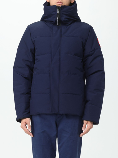 Canada Goose Macmillan Hooded Down Jacket In Blue