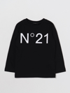 N°21 Logo-print Cotton T-shirt In Black