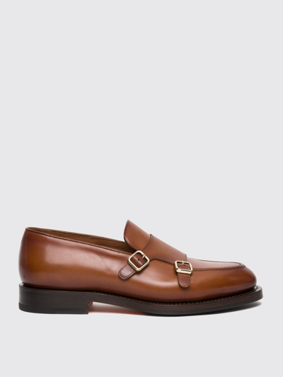 Santoni Brogue Shoes  Men Color Brown