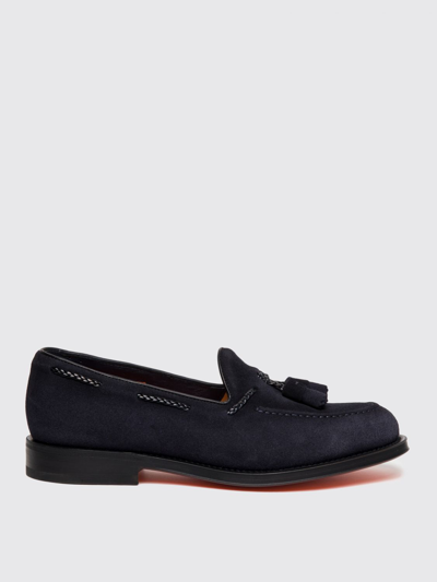 Santoni Loafers  Men Color Blue