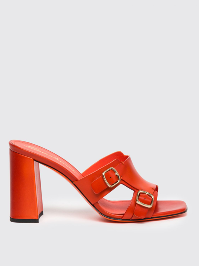 Santoni Flat Sandals  Woman Color Orange